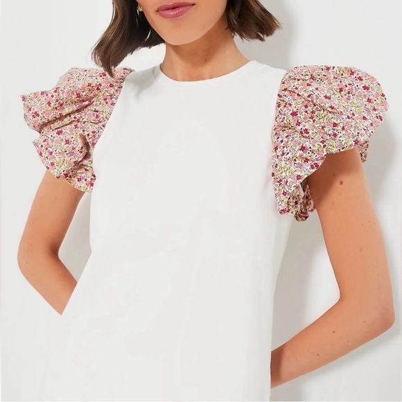 Tuckernuck HYACINTH HOUSE Floral Sleeve and White Shelby Tee NEW size 2X - Picture 12 of 12